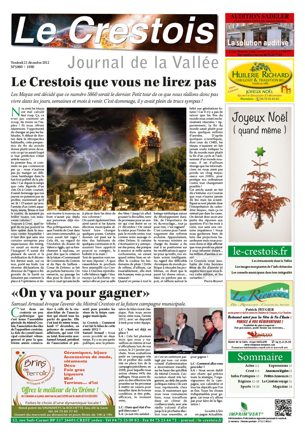 Journal Le Crestois - L'agence tous risques